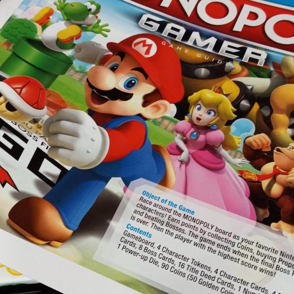 Monopoly Gamer Super Mario Bros Nintendo Board Game 2017 Hasbro Parker - Picture 6 of 6